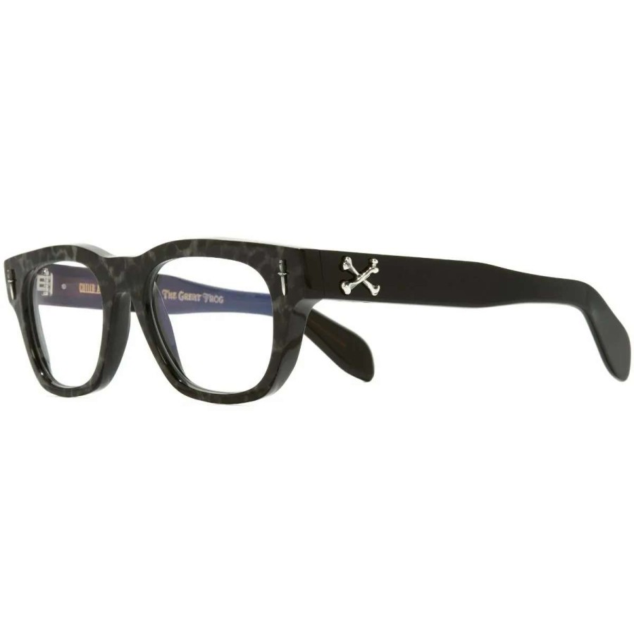 Opticals * | The Great Frog "Crossbones" Square Glasses-Leopard On Black