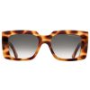 Sunglasses * | The Great Frog "Mini Reaper" Square Sunglasses-Leopard Havana