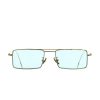 Sunglasses * | 1308 Gold Plated Rectangle Sunglasses