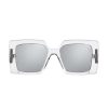 Sunglasses * | 1285 Square Sunglasses-Crystal