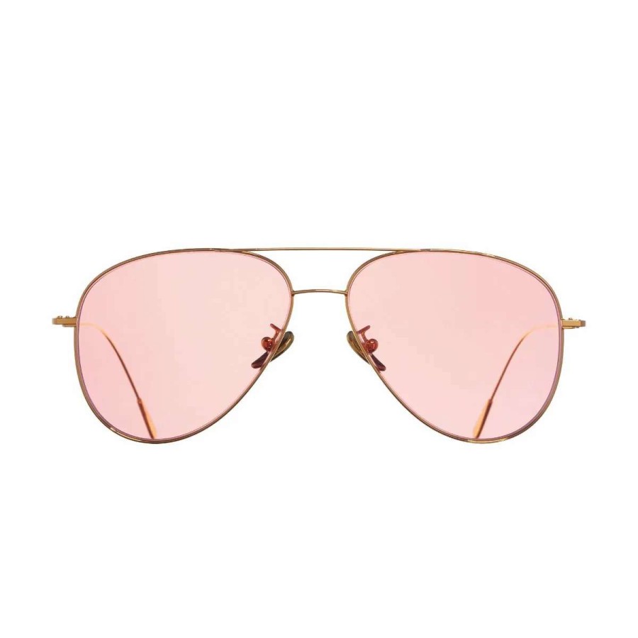 Sunglasses * | 1266 Gold Plated Aviator Sunglasses