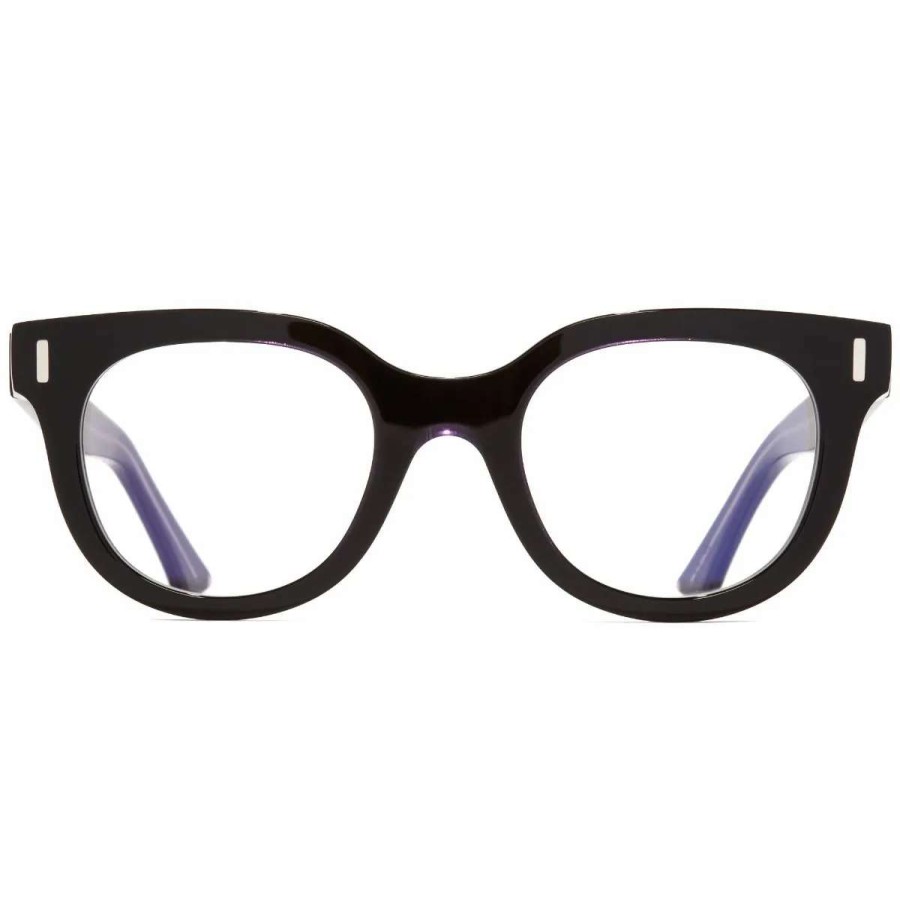 Opticals * | 1304 Optical Round Glasses-Purple On Black