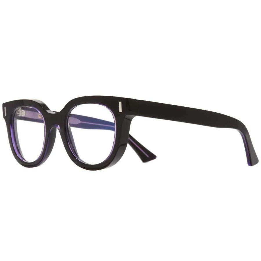 Opticals * | 1304 Optical Round Glasses-Purple On Black