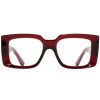 Opticals * | The Great Frog "Mini Reaper" Square Glasses-Bordeaux