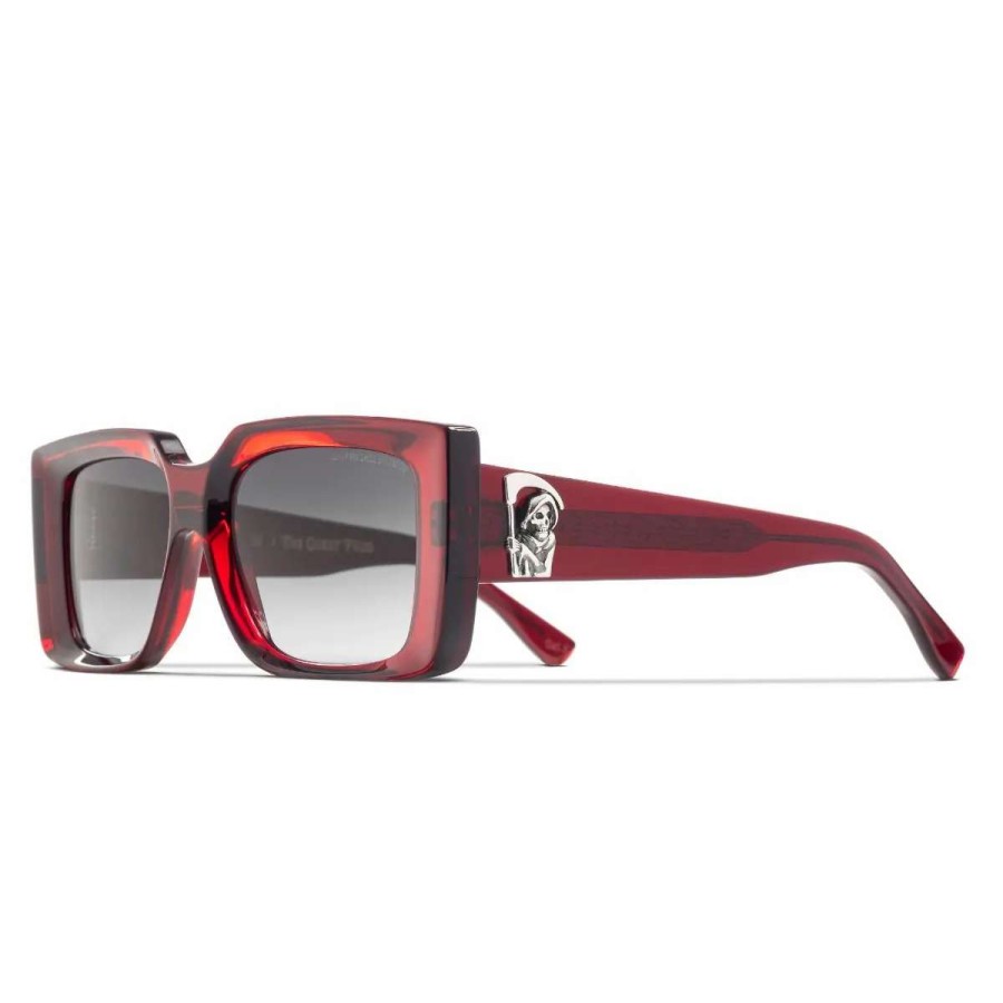 Sunglasses * | The Great Frog "Mini Reaper" Square Sunglasses-Bordeaux