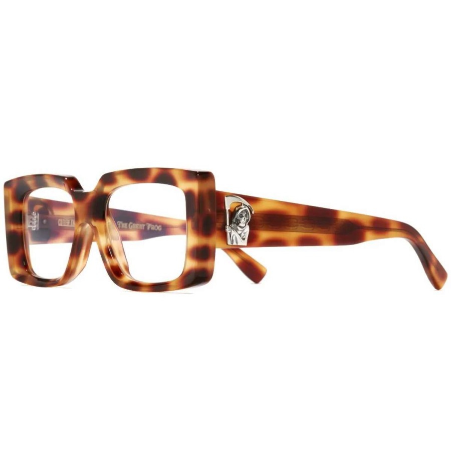 Opticals * | The Great Frog "Mini Reaper" Square Glasses-Leopard Havana