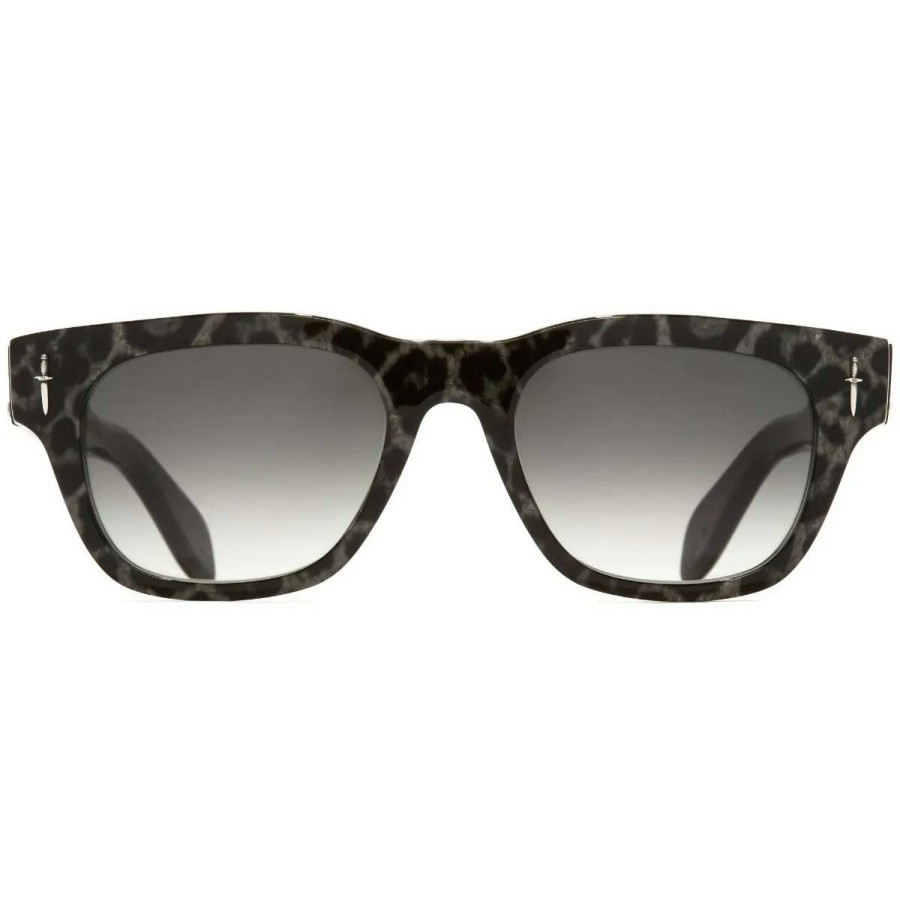 Sunglasses * | The Great Frog "Crossbones" Square Sunglasses-Leopard On Black