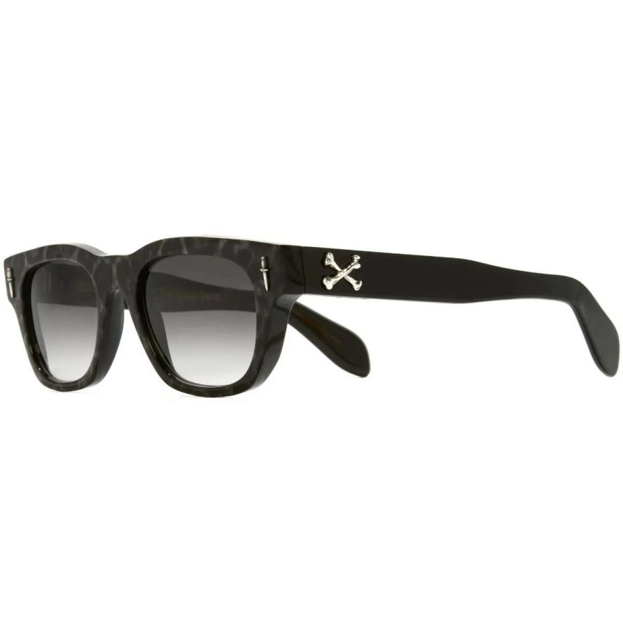 Sunglasses * | The Great Frog "Crossbones" Square Sunglasses-Leopard On Black