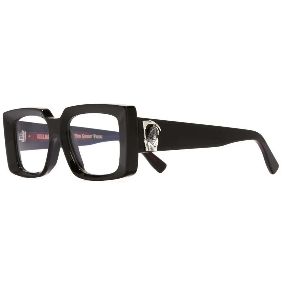 Opticals * | The Great Frog "Mini Reaper" Square Glasses-Black