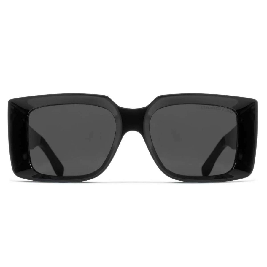 Sunglasses * | The Great Frog "Mini Reaper" Square Sunglasses-Black