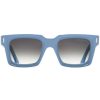 Sunglasses * | 1386 Colour Studio Square Sunglasses-Solid Light Blue